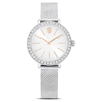 Certa watch, Metal bracelet, Silver Tone, Stainless steel by SWAROVSKI
