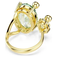 Gema open ring, Mixed cuts, Multicoloured, 18K gold finish