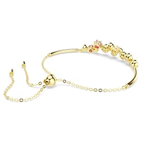 Constella bracelet, Mixed cuts, Multicoloured, 18K gold finish