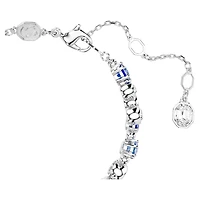 Constella bracelet, Mixed cuts, Blue, Rhodium plated by SWAROVSKI