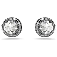 Sublima stud earrings, Spike, White, Ruthenium plated by SWAROVSKI