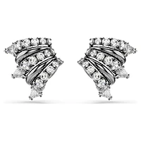 Sublima ear cuffs, White, Ruthenium plated by SWAROVSKI