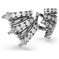 Sublima ear cuffs, White, Ruthenium plated by SWAROVSKI