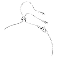 Mesmera set, Pear cut, Round cut, White, Rhodium plated by SWAROVSKI
