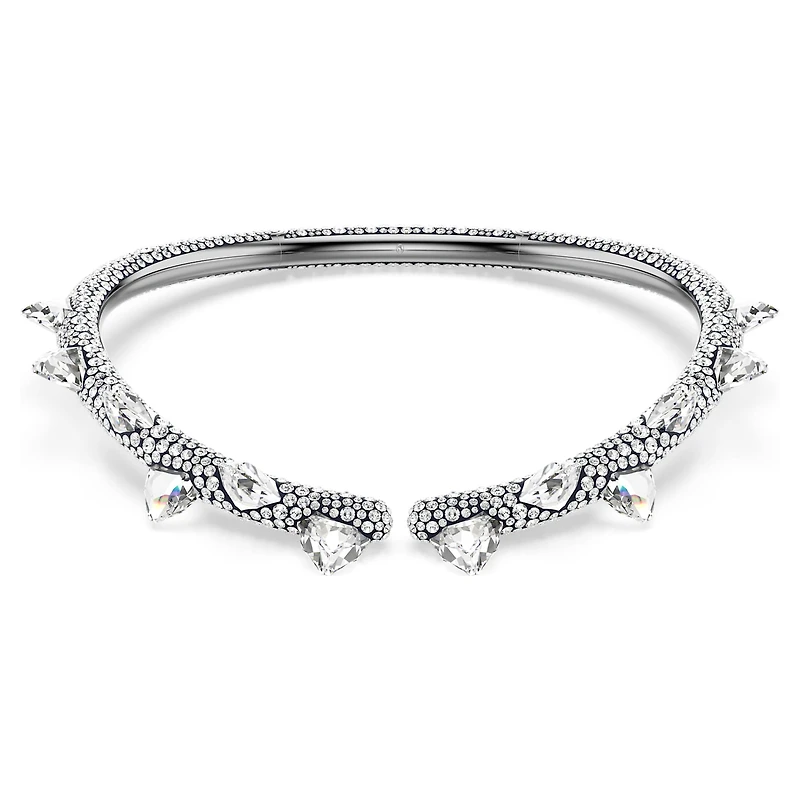 Sublima choker, White, Ruthenium plated by SWAROVSKI