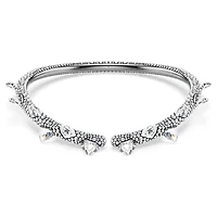 Sublima choker, White, Ruthenium plated by SWAROVSKI