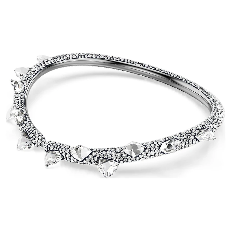 Sublima choker, White, Ruthenium plated by SWAROVSKI