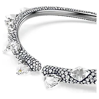 Sublima choker, White, Ruthenium plated by SWAROVSKI