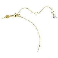 Stilla Attract pendant, Round cut, White, Gold-tone plated by SWAROVSKI