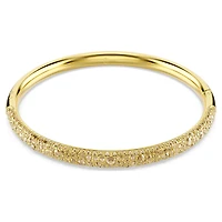 Sublima bangle, Snow pavé, Gold tone, 18K gold finish