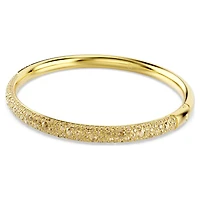 Sublima bangle, Snow pavé, Gold tone, Gold-tone plated by SWAROVSKI