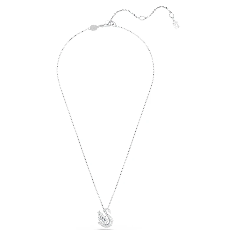 Swan pendant, Mixed cuts, Swan, Blue by SWAROVSKI