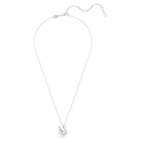 Swan pendant, Mixed cuts, Swan, Blue by SWAROVSKI