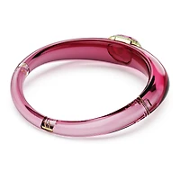 Dulcis choker, Octagon cut, Pavé, Pink, 18K gold finish