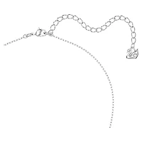 Lifelong Bow pendant, Bow, Pink, Rhodium plated by SWAROVSKI