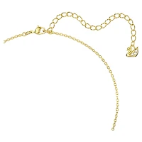 Bella V pendant, Round cut, Red, Gold-tone plated by SWAROVSKI