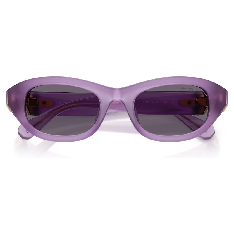 Sunglasses, Pillow shape, Purple by SWAROVSKI