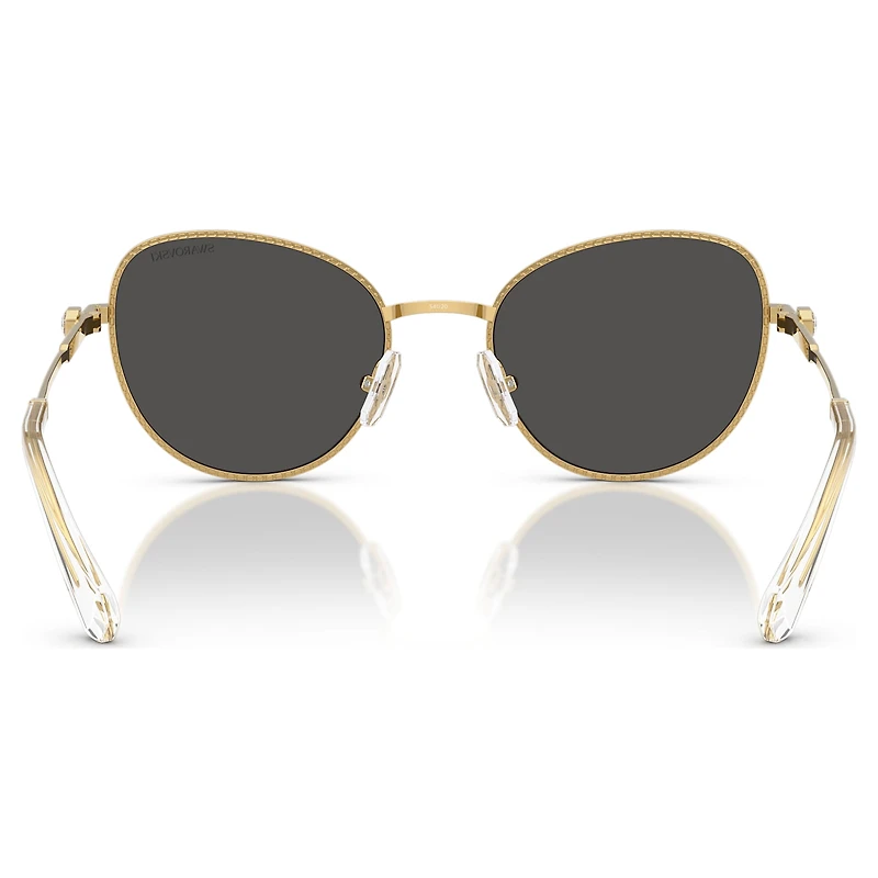 Sunglasses, Cat-eye shape, Gray by SWAROVSKI