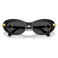 Sunglasses, Oval shape, Black by SWAROVSKI