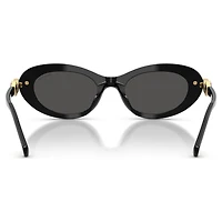 Sunglasses, Oval shape, Black by SWAROVSKI