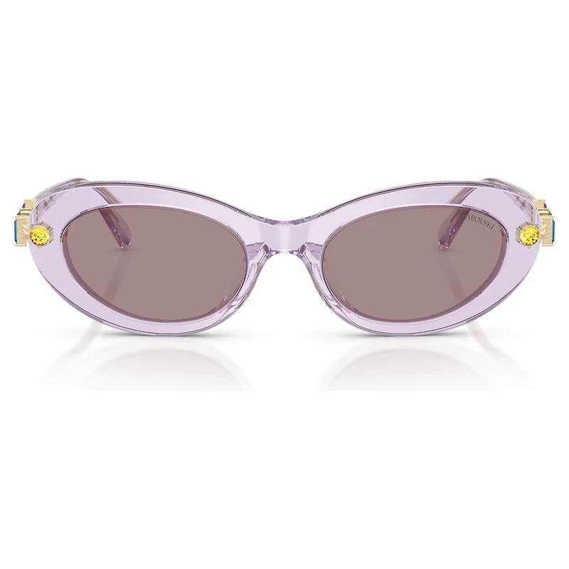 Sunglasses, Oval shape, Pink by SWAROVSKI
