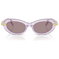 Sunglasses, Oval shape, Pink by SWAROVSKI