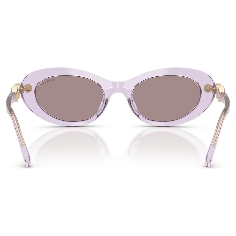Sunglasses, Oval shape, Pink by SWAROVSKI