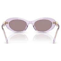 Sunglasses, Oval shape, Pink by SWAROVSKI