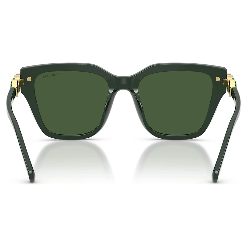 Sunglasses, Square shape, Green by SWAROVSKI