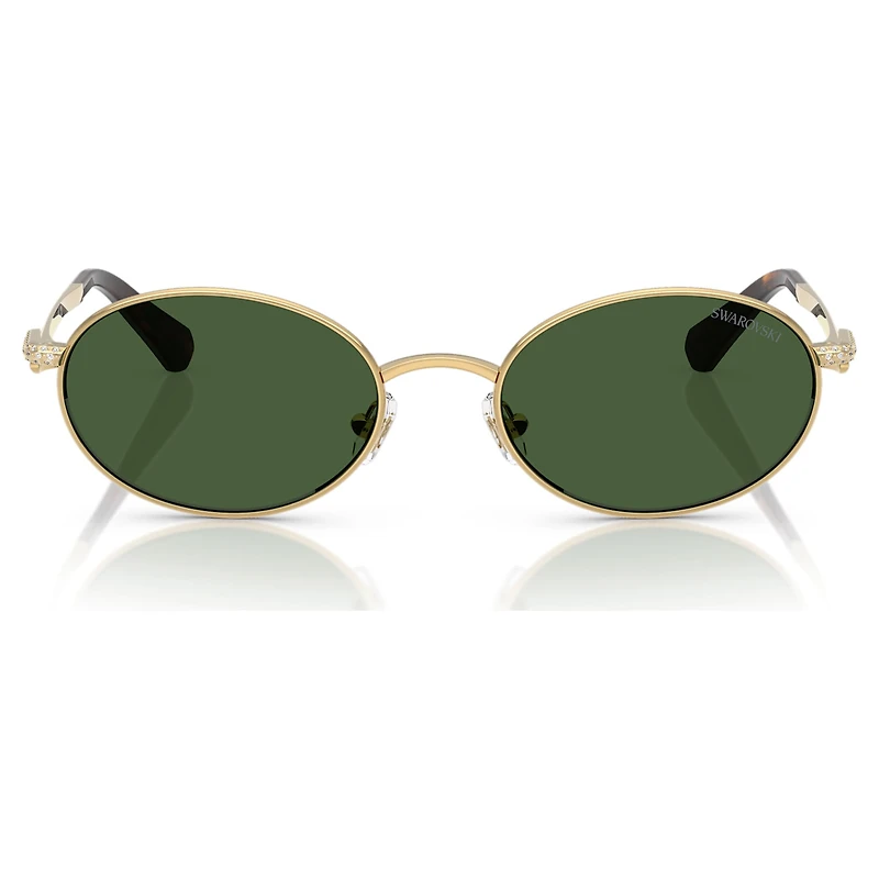 Sunglasses, Oval shape, Green by SWAROVSKI