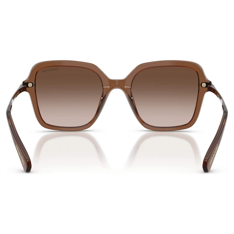Sunglasses, Square shape, Brown by SWAROVSKI