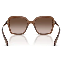 Sunglasses, Square shape, Brown by SWAROVSKI