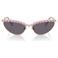 Sunglasses, Cat-Eye shape, Purple by SWAROVSKI