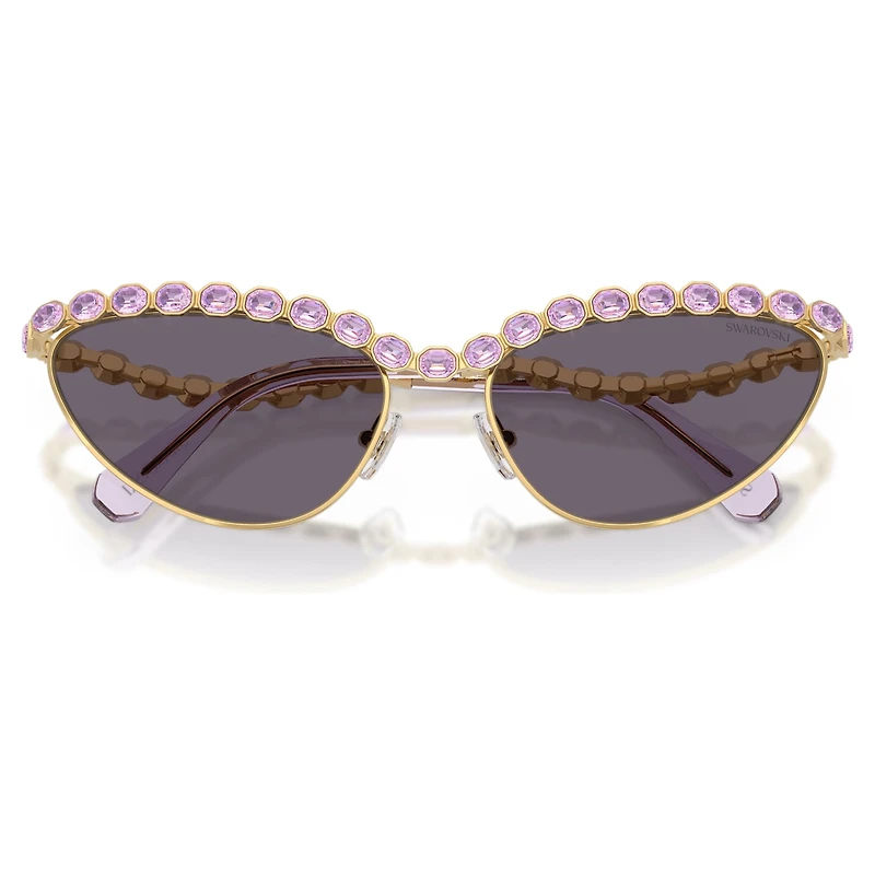 Sunglasses, Cat-Eye shape, Purple by SWAROVSKI