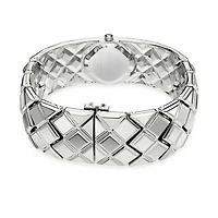 Curiosa bangle watch, Crystal bracelet, Silver Tone, Stainless steel by SWAROVSKI
