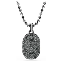 Dextera Octagon pendant, Octagon shape, Round cut, Black, Ruthenium plated by SWAROVSKI