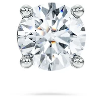 Eternity stud earring, Lab-grown diamonds 0.5 ct tw,  Single, Round shape, 14K white gold by SWAROVSKI