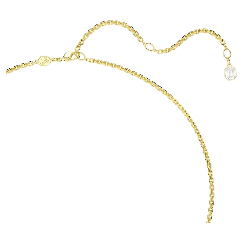 Millenia pendant, Octagon cut, Caramel, Gold-tone plated by SWAROVSKI