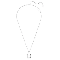 Millenia pendant, Octagon cut, White, Rhodium plated by SWAROVSKI
