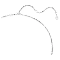 Millenia pendant, Octagon cut, White, Rhodium plated by SWAROVSKI