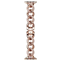Chain strap, For Apple Watch® 40 mm & 41mm, Rose gold-tone finish by SWAROVSKI