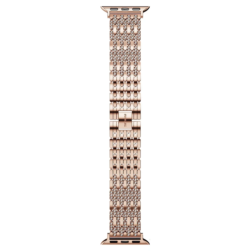 Princess strap, For Apple Watch® 40 mm & 41mm, Rose gold tone, Rose gold-tone finish by SWAROVSKI