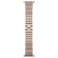 Princess strap, For Apple Watch® 40 mm & 41mm, Rose gold tone, Rose gold-tone finish by SWAROVSKI