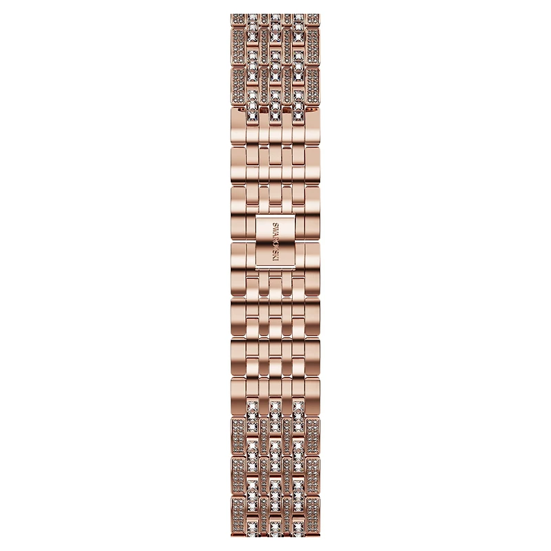 Princess strap, For Apple Watch® 40mm & 41mm, Rose gold tone, Rose gold-tone finish by SWAROVSKI