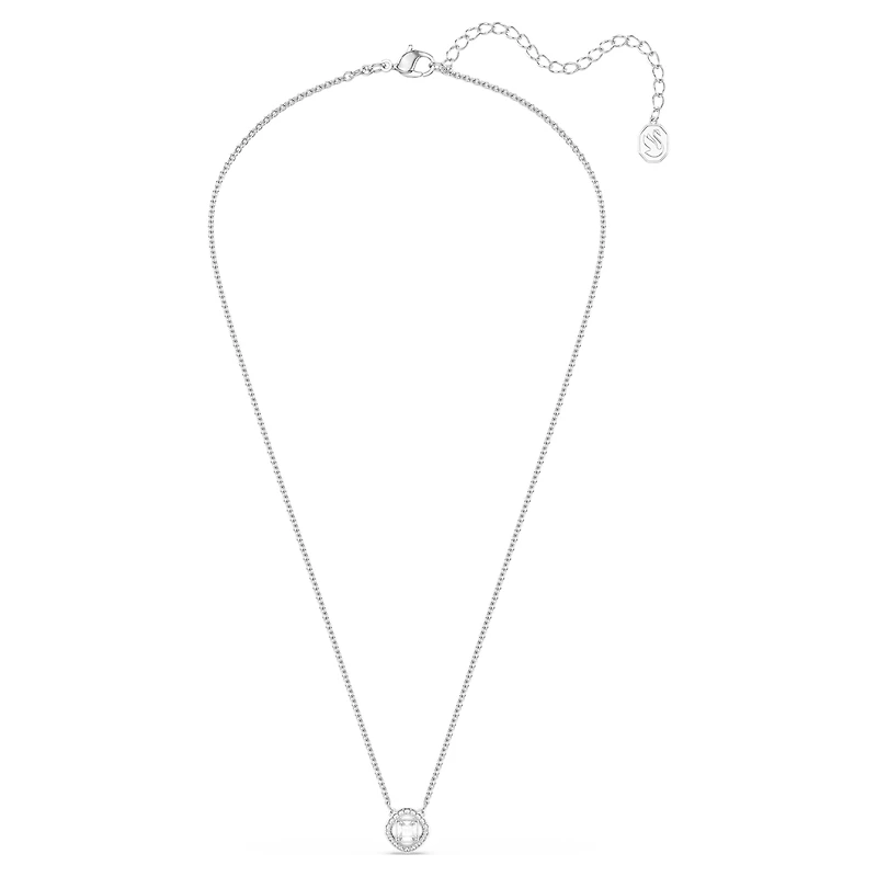 Una Angelic pendant, Mixed cuts, White, Rhodium plated by SWAROVSKI