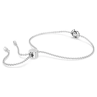 Una Angelic bracelet, Mixed cuts, White, Rhodium plated by SWAROVSKI