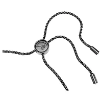 Matrix bracelet, Mixed round cuts, Black, Ruthenium plated by SWAROVSKI