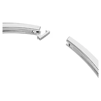 Matrix choker, Mixed cuts, White, Rhodium plated by SWAROVSKI
