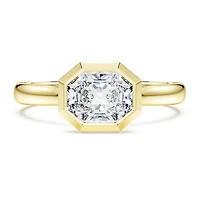 Octagon bezel ring, Lab-grown diamonds ct tw, shape