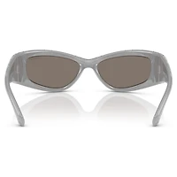 Sunglasses, Mask shape, SK6027, Silver Tone by SWAROVSKI